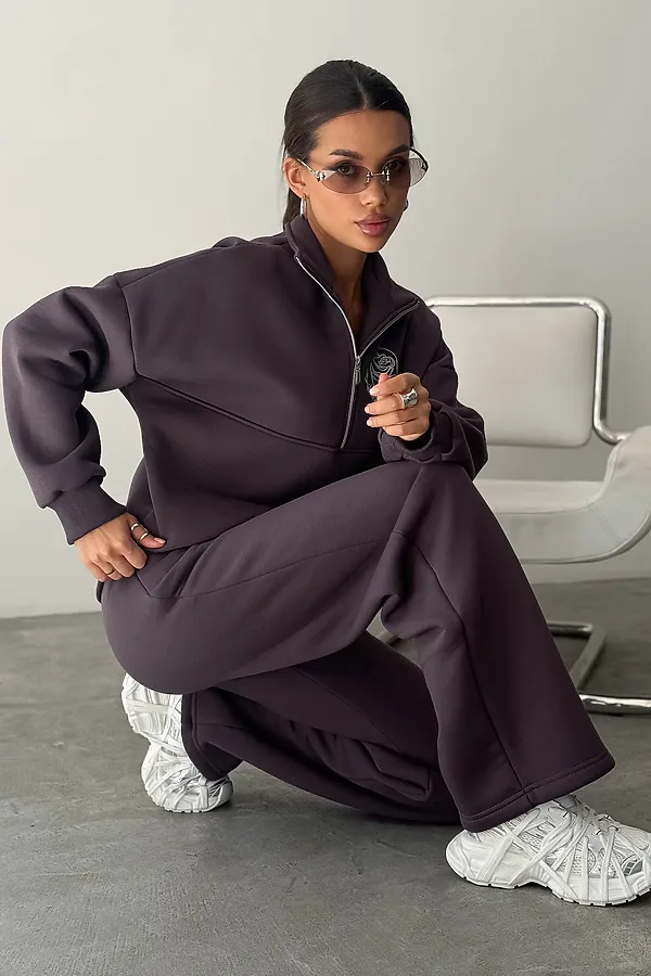 Костюм с брюками Галактика НАТАЛИ, серый - фото 2