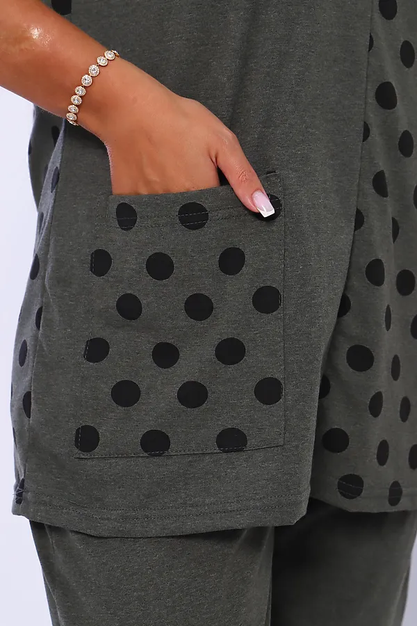 Костюм с брюками 130 НАТАЛИ, хаки - фото 2