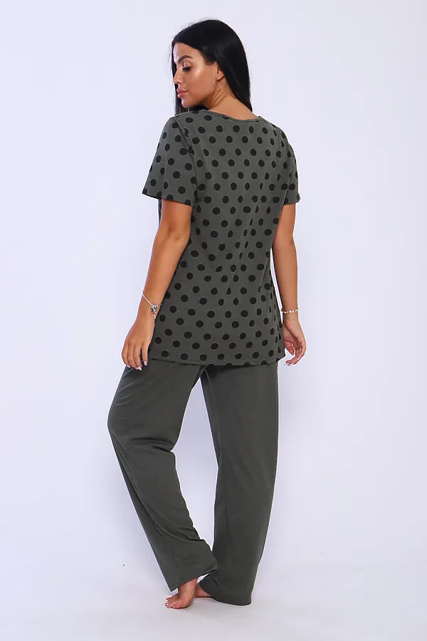 Костюм с брюками 130 НАТАЛИ, хаки - фото 2