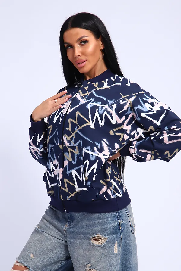 Толстовка 310 НАТАЛИ, темно-синий - фото 2