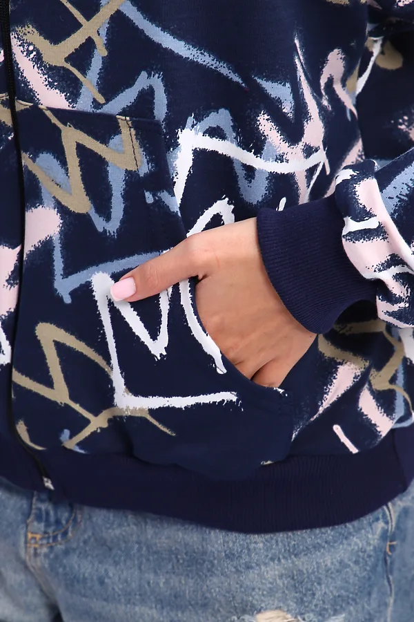 Толстовка 310 НАТАЛИ, темно-синий - фото 2