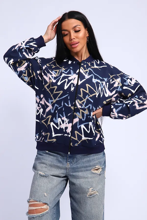 Толстовка 310 НАТАЛИ, темно-синий - фото 2