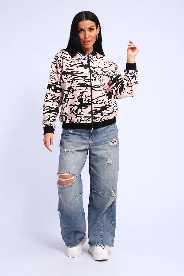 Толстовка 331 НАТАЛИ, розово-бежевый - фото 2