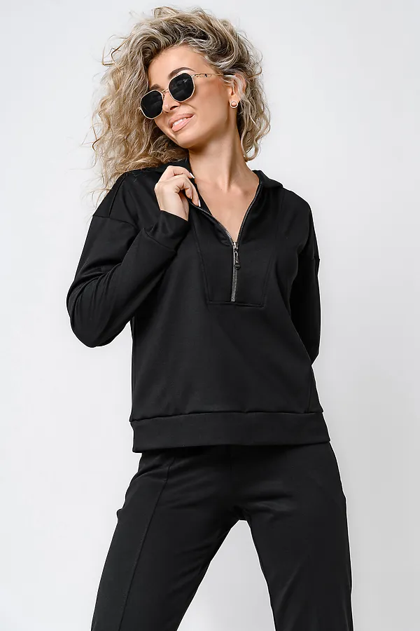 Костюм с брюками 43065 НАТАЛИ, черный - фото 2