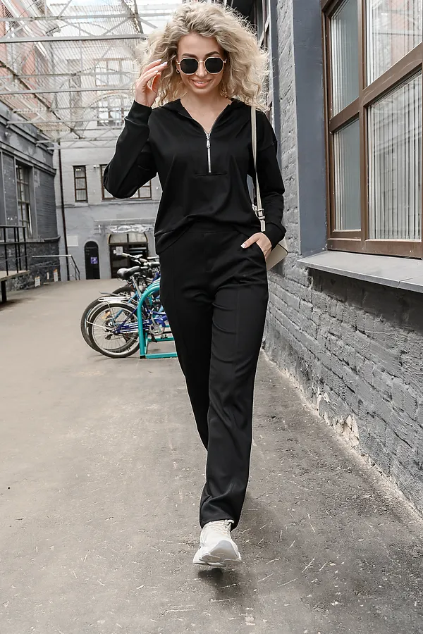 Костюм с брюками 43065 НАТАЛИ, черный - фото 2