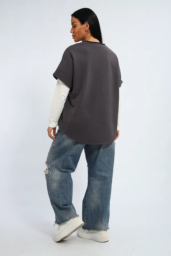 Жилет 348 НАТАЛИ, серый - фото 2