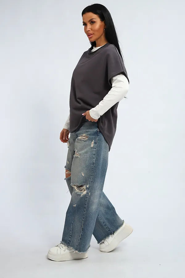 Жилет 348 НАТАЛИ, серый - фото 2