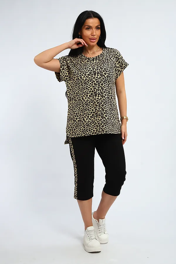 Костюм с бриджами 354 НАТАЛИ, леопард - фото 2