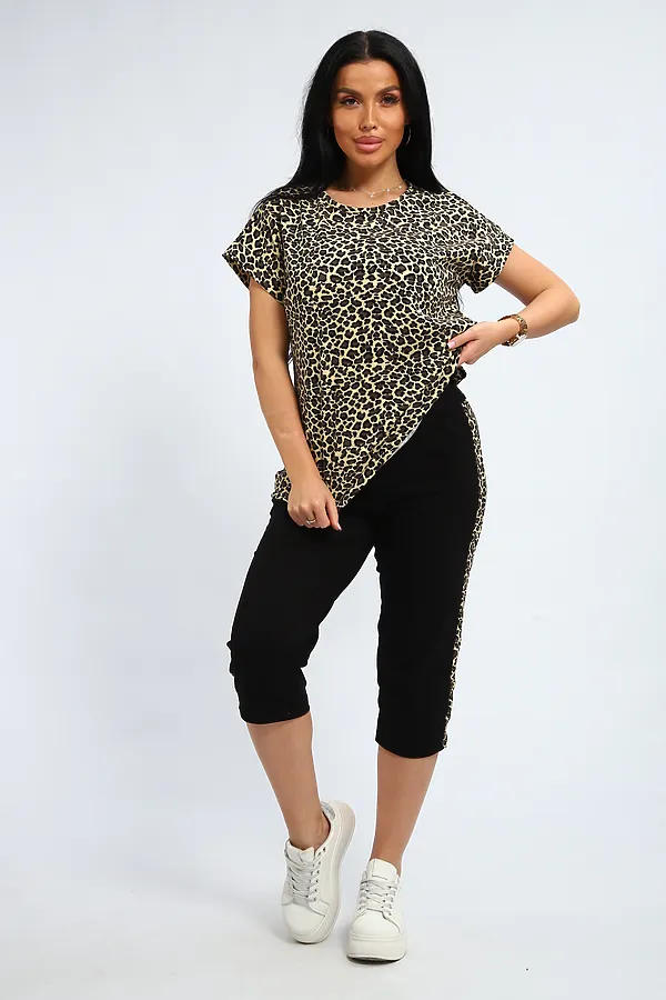 Костюм с бриджами 354 НАТАЛИ, леопард - фото 2