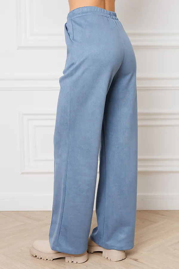 Костюм с брюками замшевый брючный 43043 НАТАЛИ, синий - фото 2