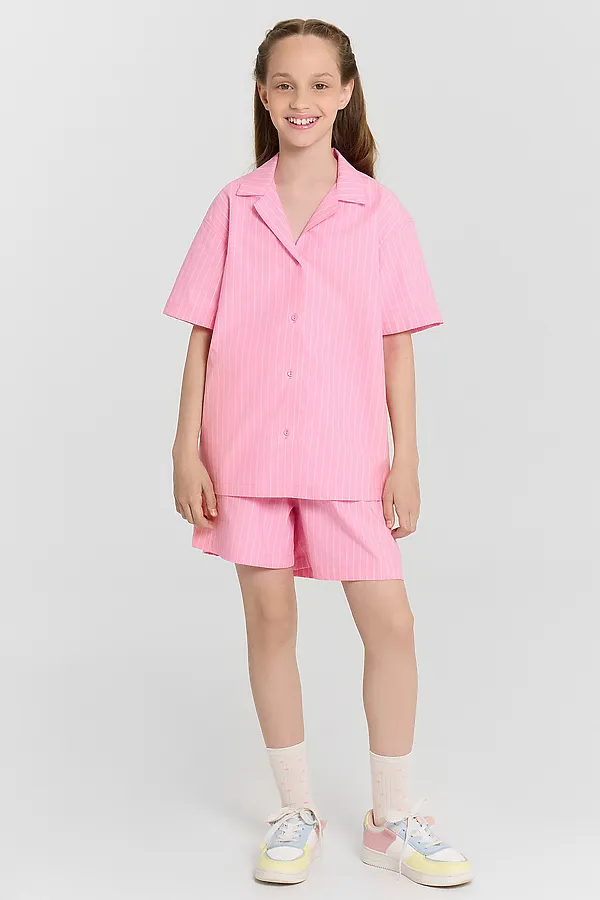 Рубашка MARK FORMELLE, полоска на розовом - фото 2