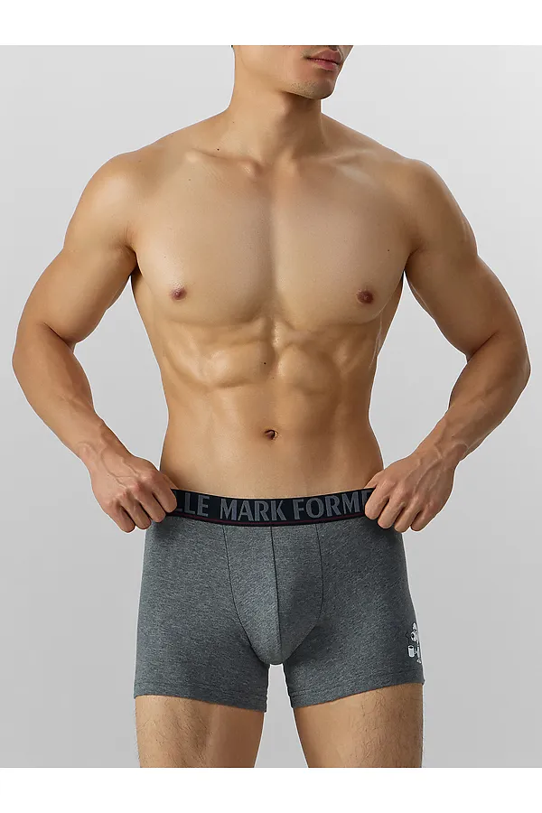 Трусы MARK FORMELLE, меланж темно-серый 4348-f +печать - фото 2