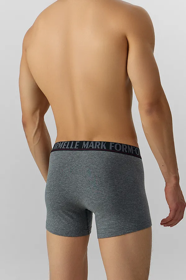 Трусы MARK FORMELLE, меланж темно-серый 4348-f +печать - фото 2
