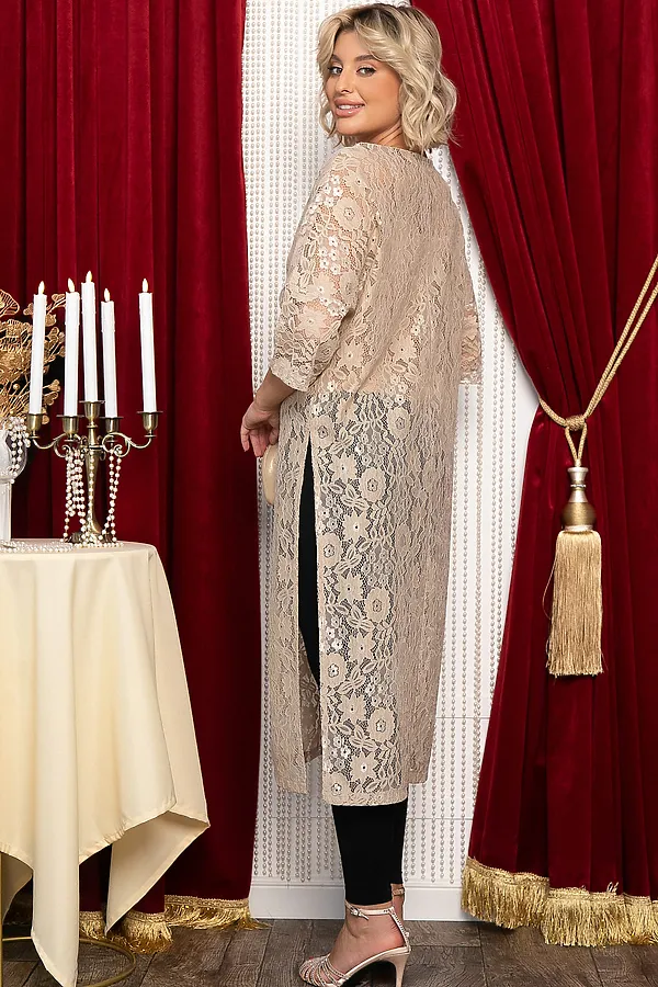 Туника LADY TAIGA, бежевое - фото 2