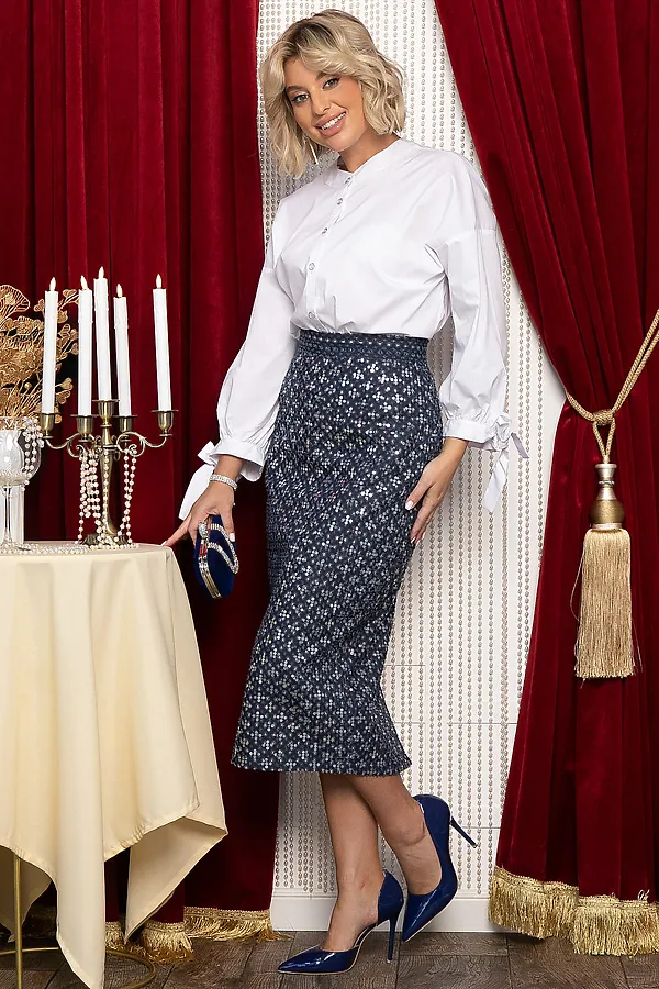 Юбка LADY TAIGA, синяя - фото 2