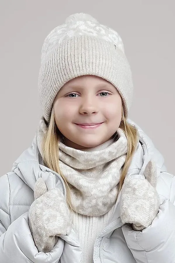 Шапка CLEVER, св.бежевый/молочный - фото 2