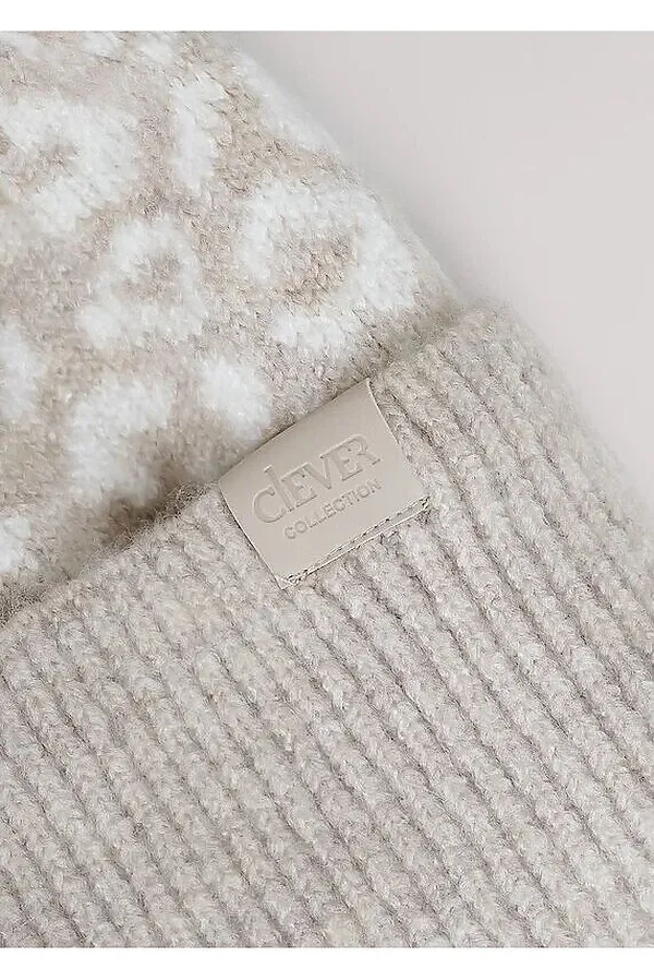 Шапка CLEVER, св.бежевый/молочный - фото 2