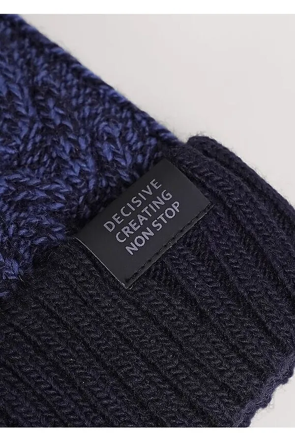 Шапка CLEVER, т.синий/св.джинсовый - фото 2