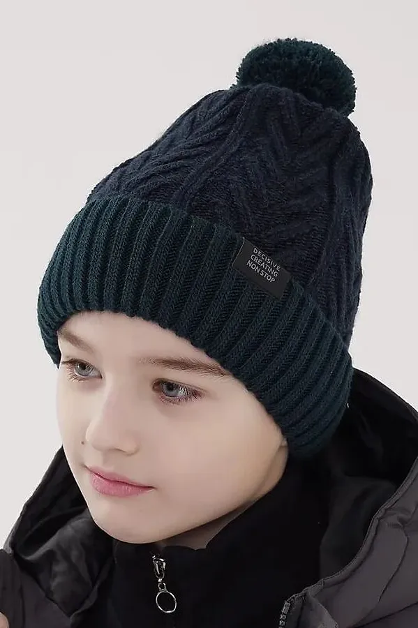 Шапка CLEVER, т.зелёный/т.синий - фото 2