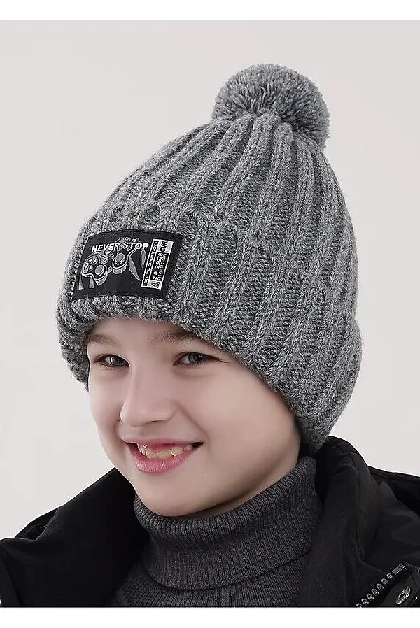 Шапка CLEVER, меланж серый - фото 2