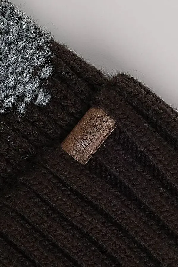 Шапка CLEVER, т.коричневый/хаки - фото 2