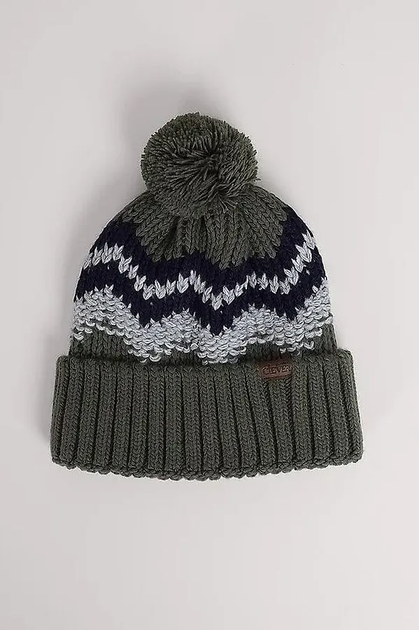 Шапка CLEVER, хаки/т.синий - фото 2