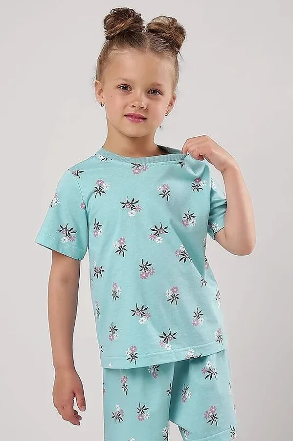 Пижама CLEVER, св.бирюзовый/т.коричневый - фото 2