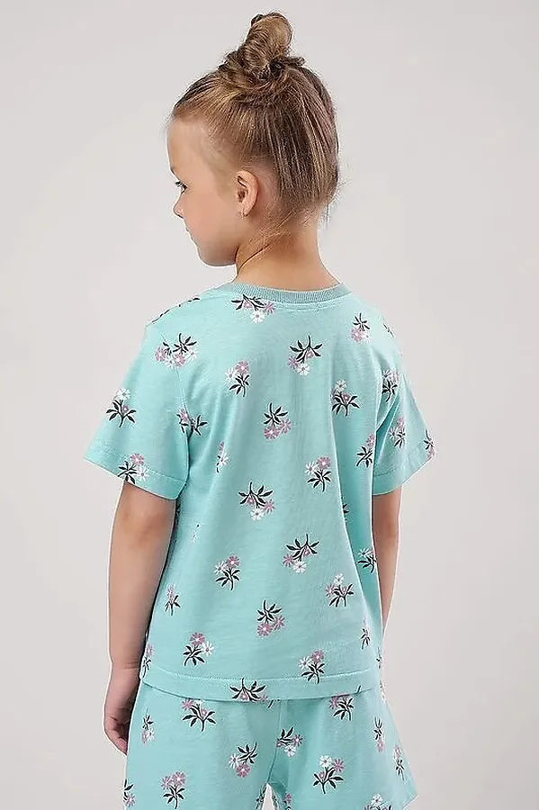 Пижама CLEVER, св.бирюзовый/т.коричневый - фото 2