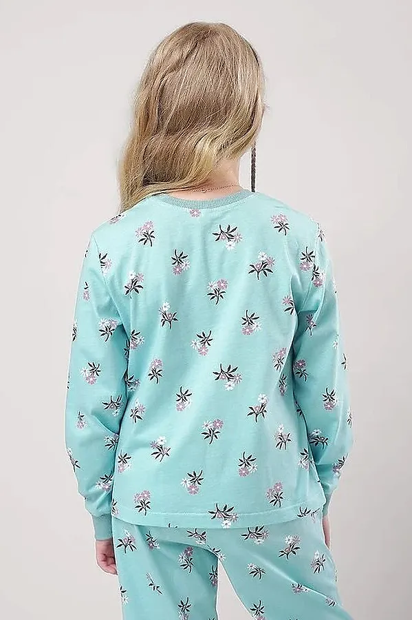 Пижама CLEVER, св.бирюзовый/т.коричневый - фото 2