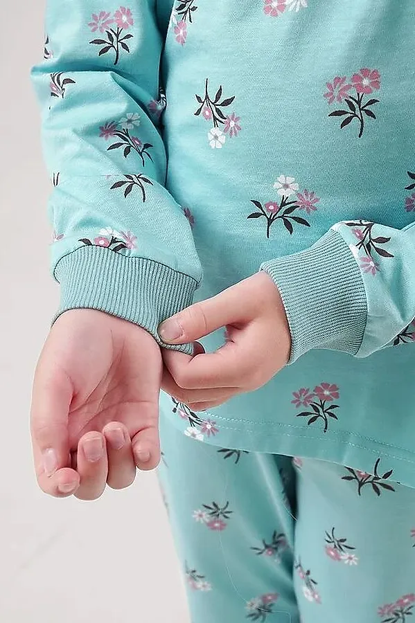 Пижама CLEVER, св.бирюзовый/т.коричневый - фото 2