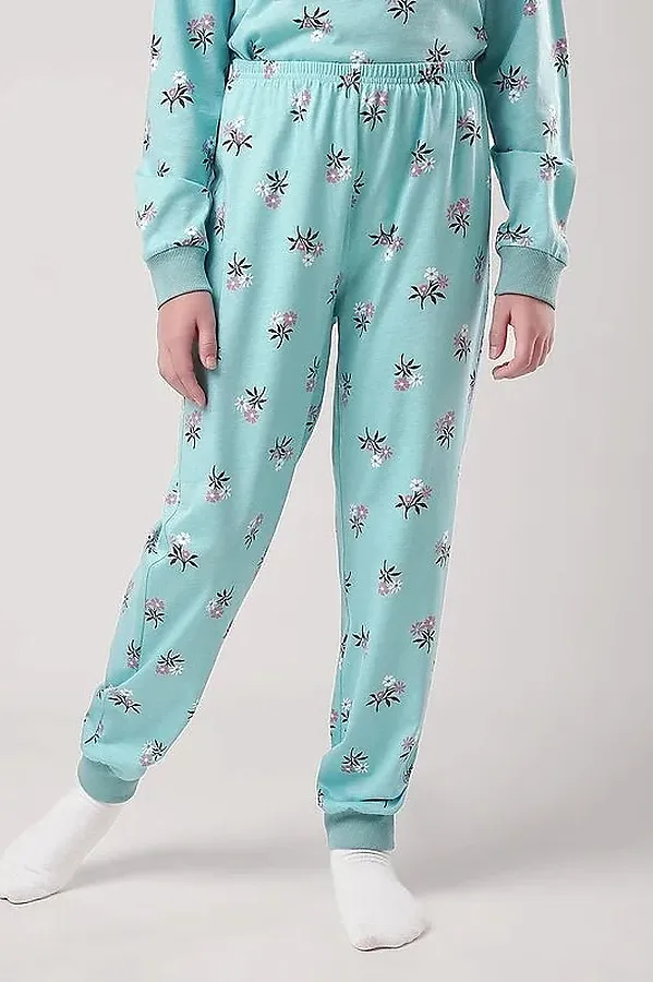 Пижама CLEVER, св.бирюзовый/т.коричневый - фото 2