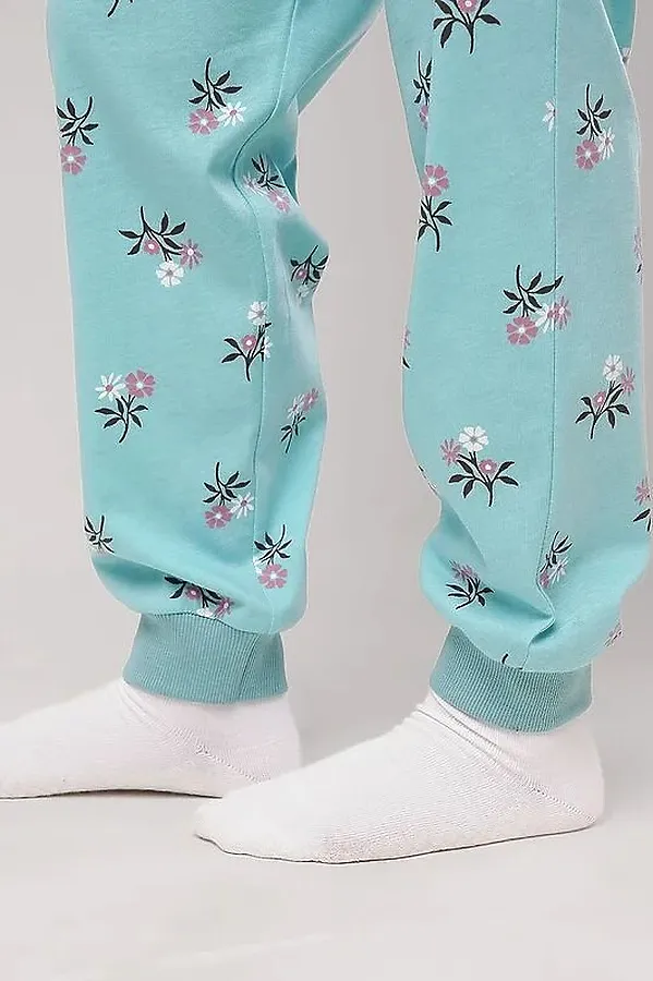 Пижама CLEVER, св.бирюзовый/т.коричневый - фото 2