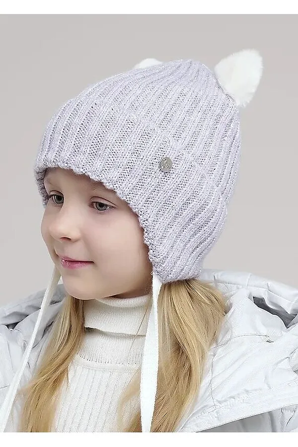 Шапка CLEVER, св.сиреневый/серый металлик - фото 2