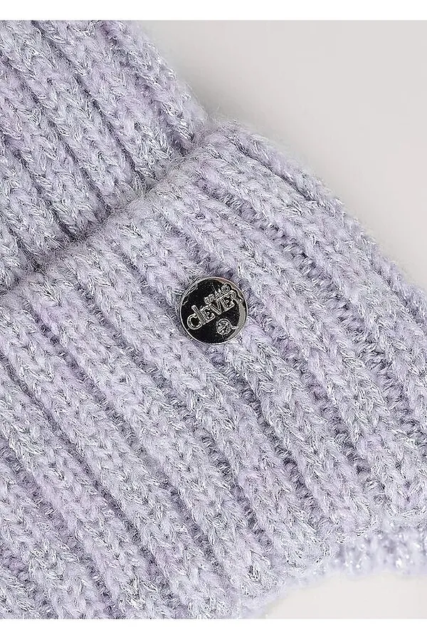 Шапка CLEVER, св.сиреневый/серый металлик - фото 2