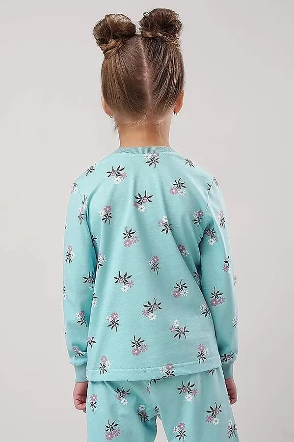 Пижама CLEVER, св.бирюзовый/т.коричневый - фото 2