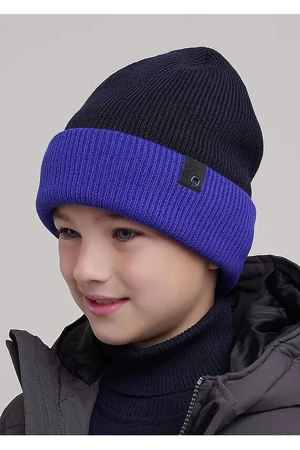 Шапка CLEVER, т.синий/синий - фото 2