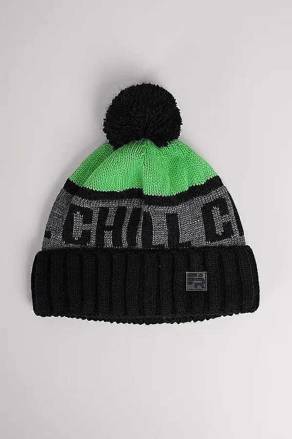 Шапка CLEVER, чёрный/зелёный - фото 2
