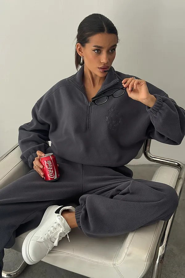 Костюм с брюками Космос НАТАЛИ, темно-серый - фото 2