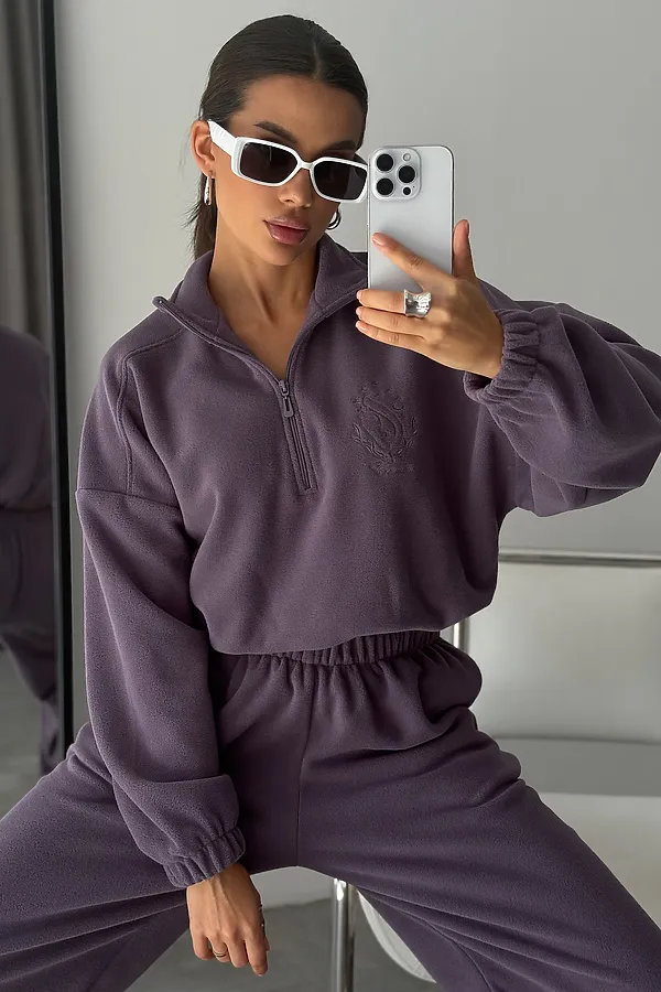 Костюм с брюками Космос НАТАЛИ, лиловый - фото 2