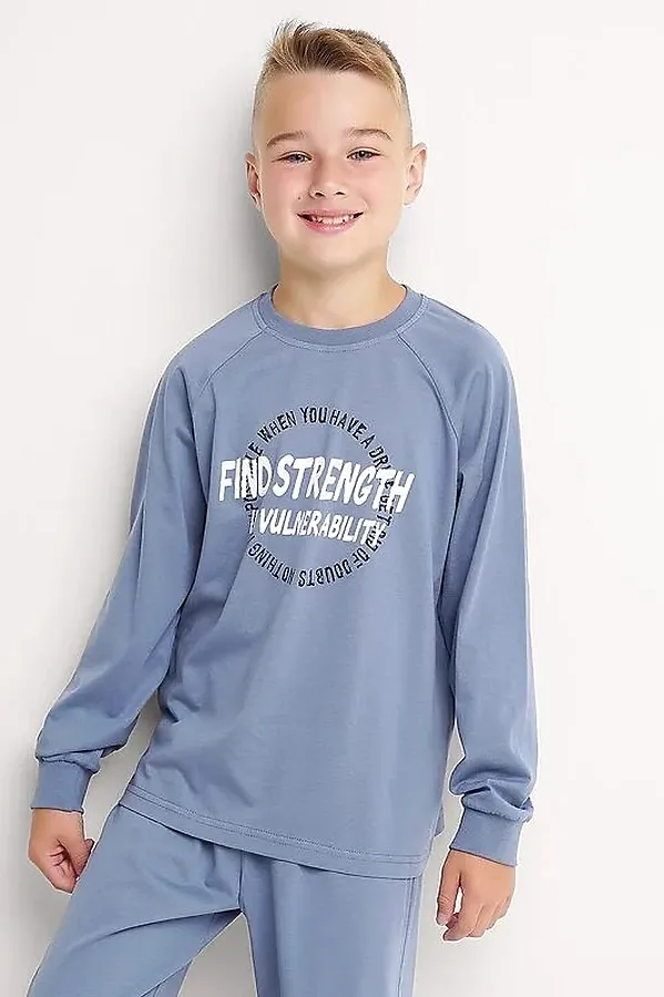 Пижама CLEVER, джинсовый - фото 2