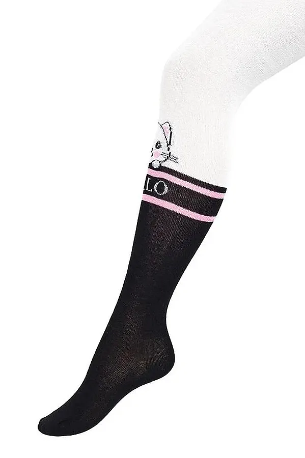 Колготки CLEVER, белый/чёрный - фото 2