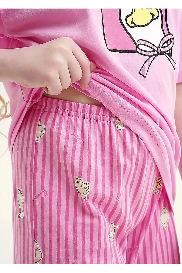 Пижама CLEVER, розовый/молочный - фото 2