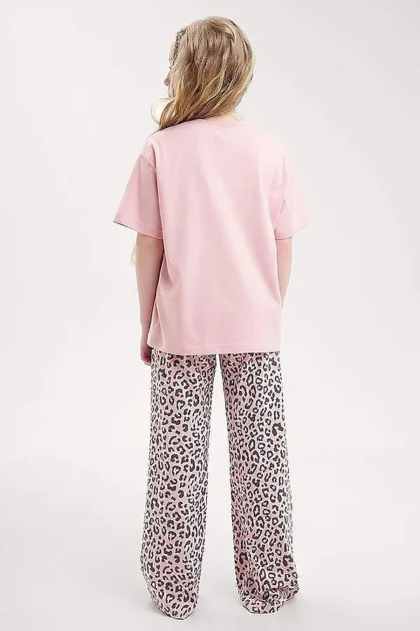 Пижама CLEVER, св.розовый/т.серый - фото 2