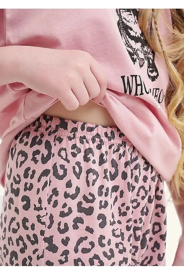 Пижама CLEVER, св.розовый/т.серый - фото 2