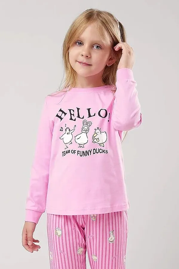 Пижама CLEVER, розовый/молочный - фото 2