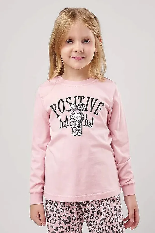 Пижама CLEVER, св.розовый/т.серый - фото 2