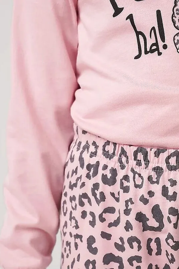 Пижама CLEVER, св.розовый/т.серый - фото 2