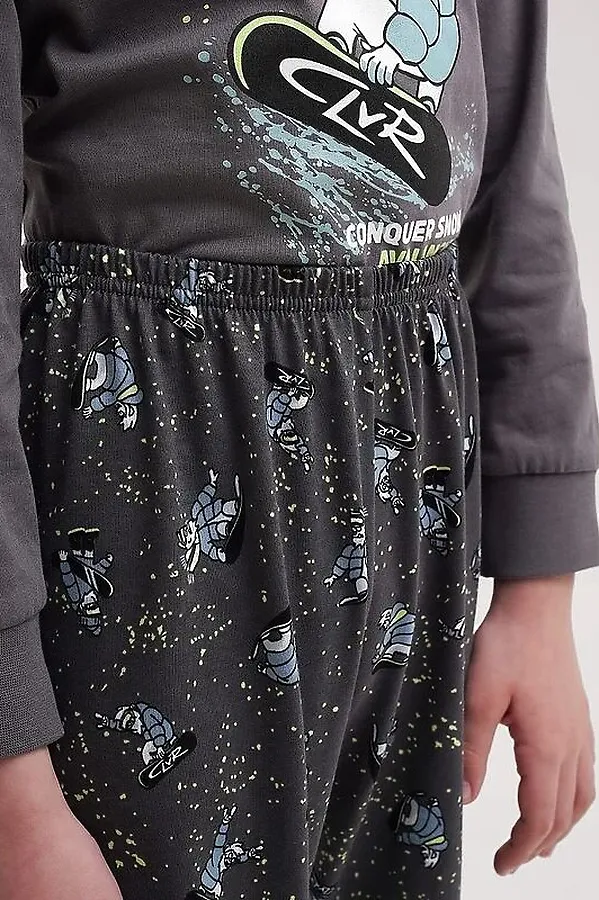 Пижама CLEVER, т.серый - фото 2