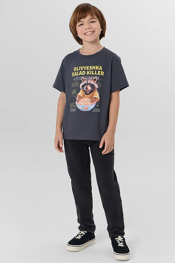 Футболка MARK FORMELLE, графит +печать3 - фото 2