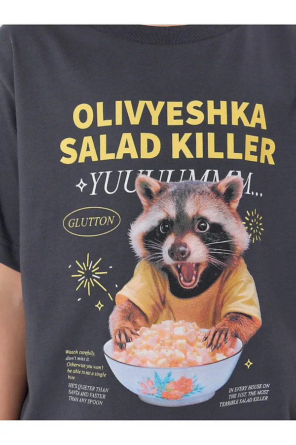 Футболка MARK FORMELLE, графит +печать3 - фото 2